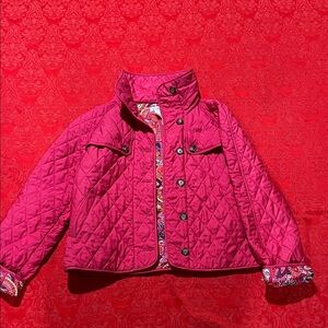 Lily Pulitzer Pink Quilted Jacket - Pink size Large